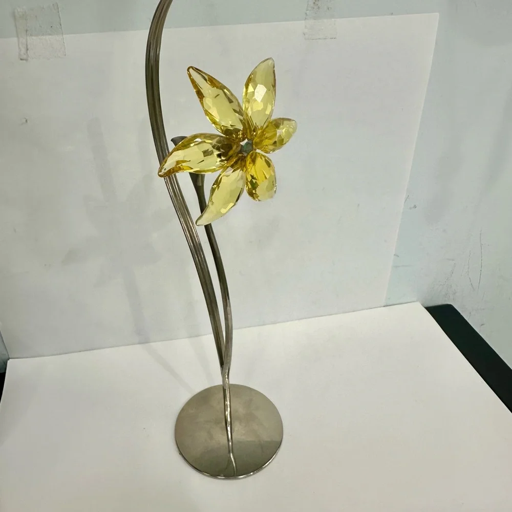 Swarovski Golden Crystal Flower Accent